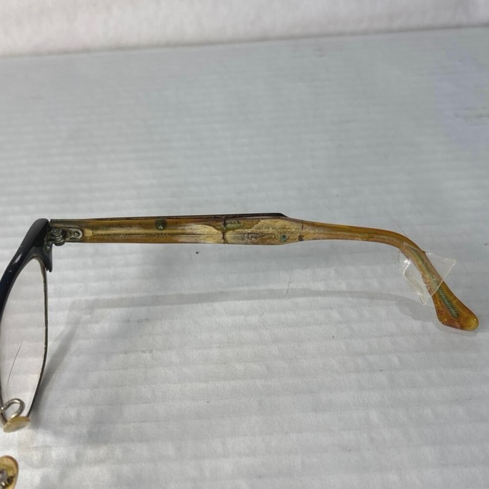 Vintage ArtCraft Bifocal Eyeglasses 1/10 12K GF Women's Black /Silver Cat Eye - Picture 5 of 9